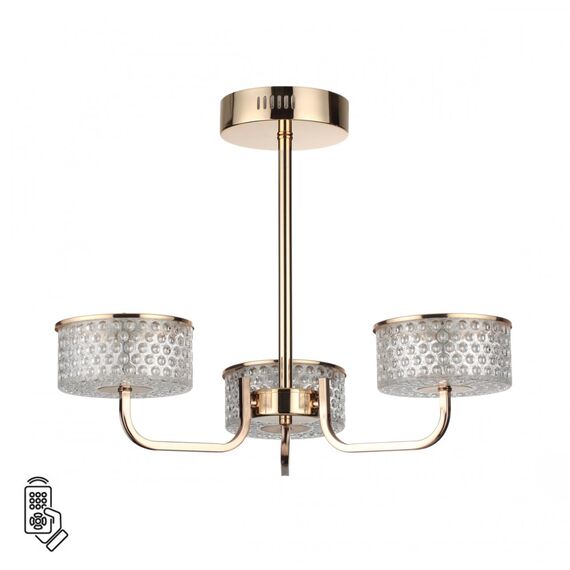 LUMION 6579/40CL LEDIO LN24 золото/прозрачный/металл/пластик Люстра потолочная LED 40W 220V VENICE