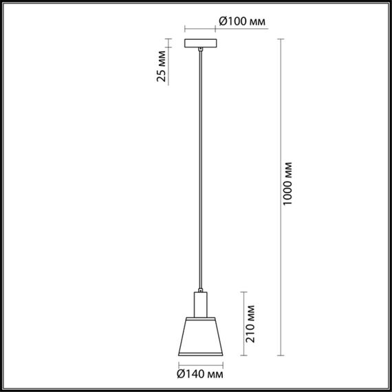 LUMION 3638/1 MODERNI LN19 000 черный Подвес E14 60W 220V MARCUS, изображение 2