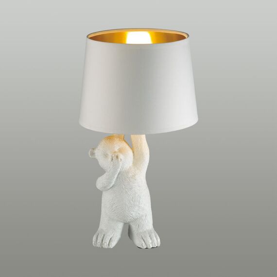 LUMION 5663/1T MODERNI LN23 387 белый Настольная лампа E14 40W 220V BEAR, изображение 3
