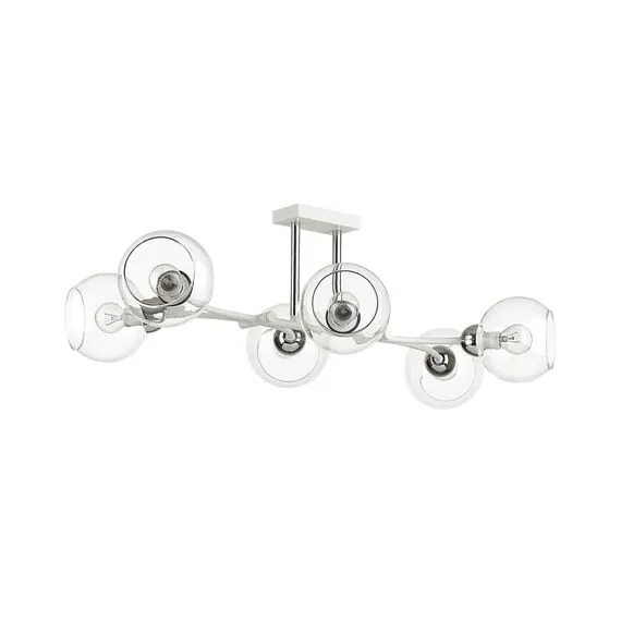 LUMION 4517/6C MODERNI LN20 187 белый, хром Люстра потолочная E14 6*40W 220V ALANA