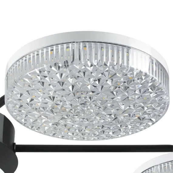 LUMION 8236/7CL LEDIO LN25 000 черный, металл/акрил Люстра потолочная с пультом ДУ LED 90W 3000-6000К 220V DIDANA, изображение 4