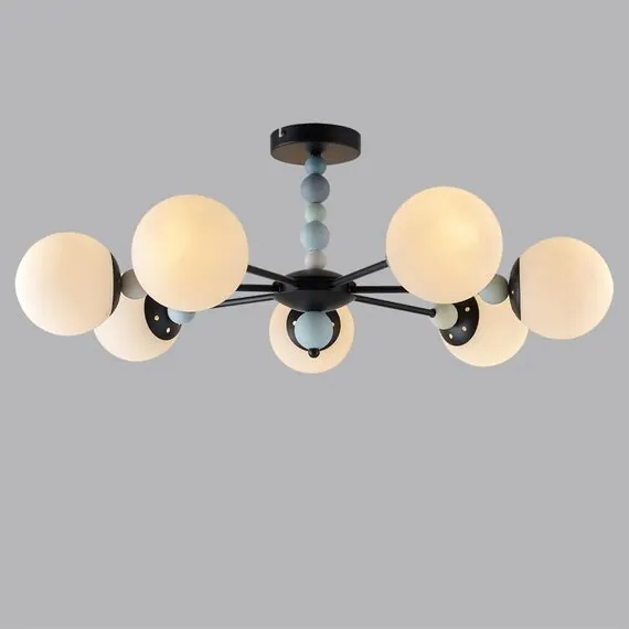 LUMION 6526/7C MODERNI LN23 292 чёрный Люстра потолочная E14 7*40W 220V SUNDAY, изображение 3