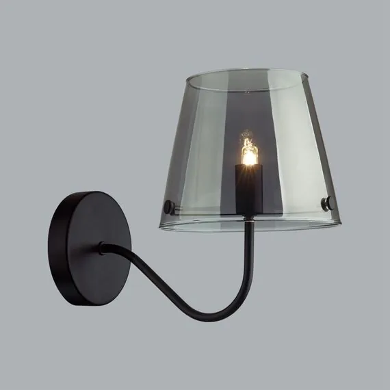 LUMION 6570/1W MODERNI LN25 103 черный/дымчатый/металл/стекло Бра G9 1*20W 220V SMOKY, изображение 5