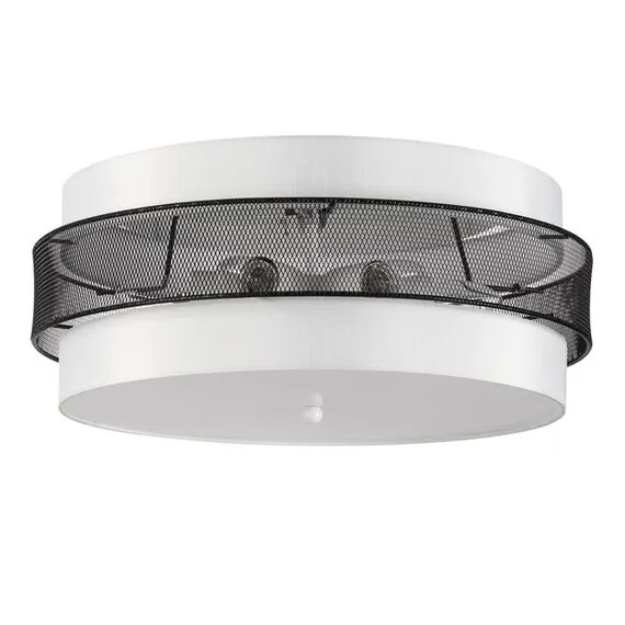 LUMION 8002/6C MODERNI LN25 159 белый, черный металл/металл, текстиль Потолочный светильник Е27 6*60W 220V ANIMAISA