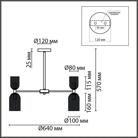LUMION 6586/10 MODERNI LN25 89 золото/прозрачный, металл/стекло Люстра подвесная E14 10*40W 220V KASSIA, изображение 2