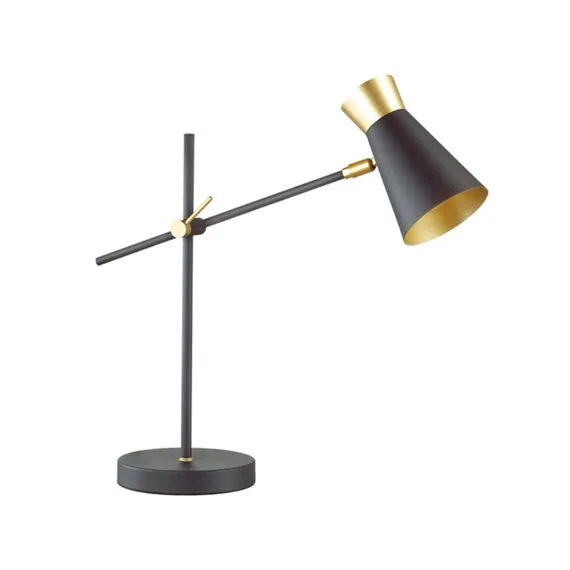 LUMION 3790/1T LOFTI LN19 000 матовый черный, золотой Настольная лампа E14 1*40W 220V LIAM