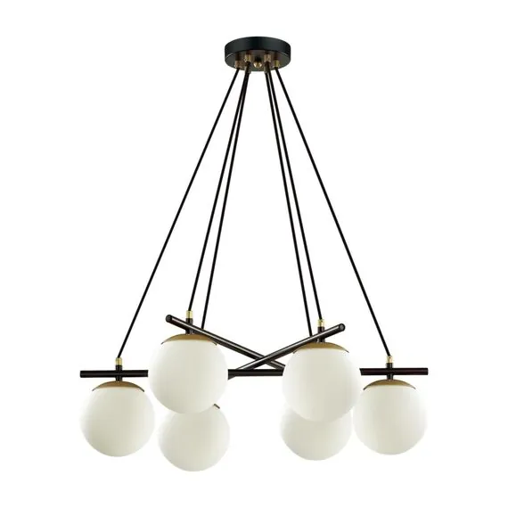 LUMION 5212/6 MODERNI LN22 109 черный, золотой Люстра E27 6*60W 220V RANDI