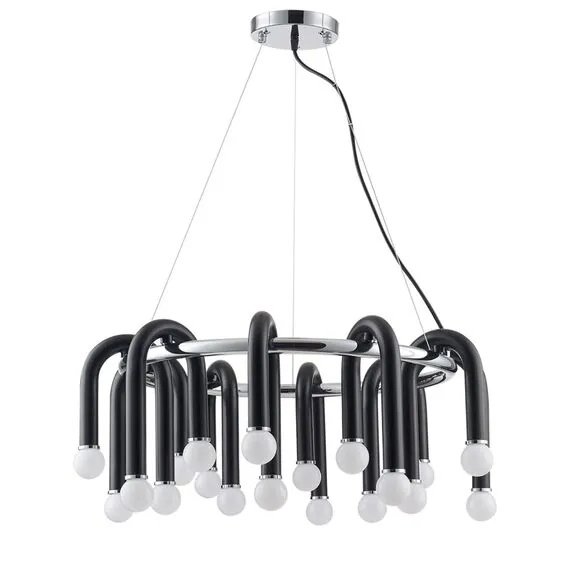 LUMION 5699/20 MODERNI LN23 119 чёрный, хром Люстра E14 20*60W 220V CASPIAN