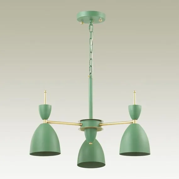 LUMION 3785/3 MODERNI LN19 274 зеленый, золото Люстра E27 3*60W 220V GEMMA, изображение 3