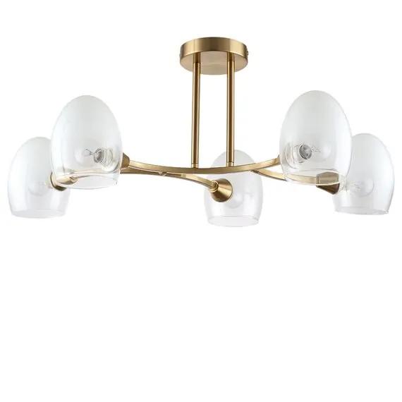 LUMION 6514/5C MODERNI LN23 117 латунь Люстра потолочная E14 5*40W 220V KENDALL