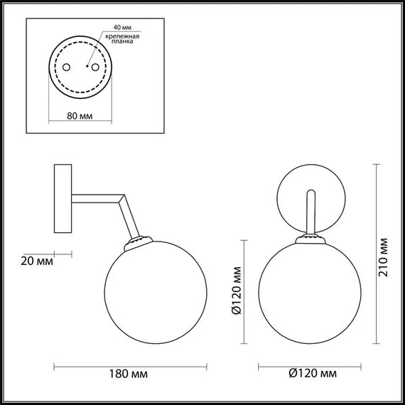 LUMION 4418/1W MODERNI LN19 114 золотой Бра G9 1*40W 220V ESTELLE, изображение 2