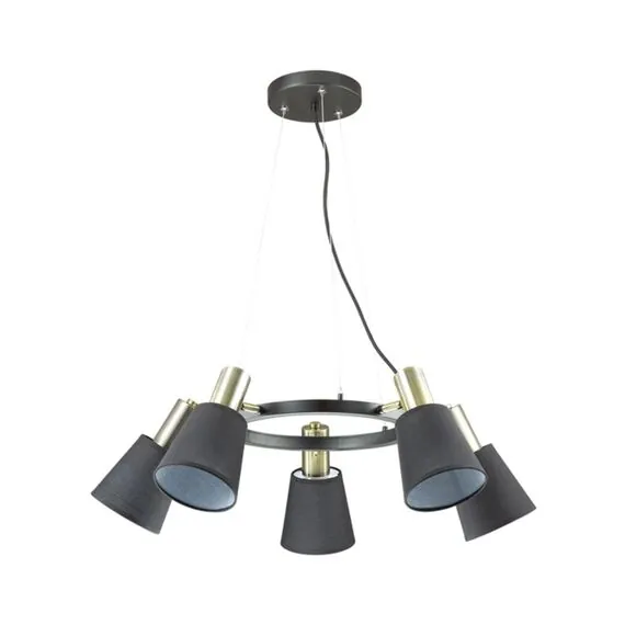 LUMION 3638/5 MODERNI LN19 182 черный Люстра E14 5*40W 220V MARCUS