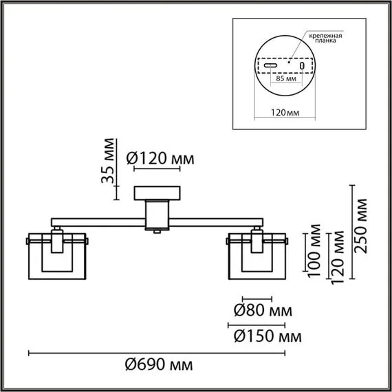 LUMION 6587/5C MODERNI LN25 91 золото/прозрачный, металл/стекло Люстра потолочная E14 5*40W 220V VERDI, изображение 2
