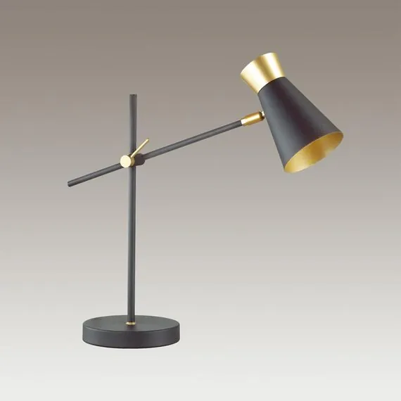 LUMION 3790/1T LOFTI LN19 000 матовый черный, золотой Настольная лампа E14 1*40W 220V LIAM, изображение 3