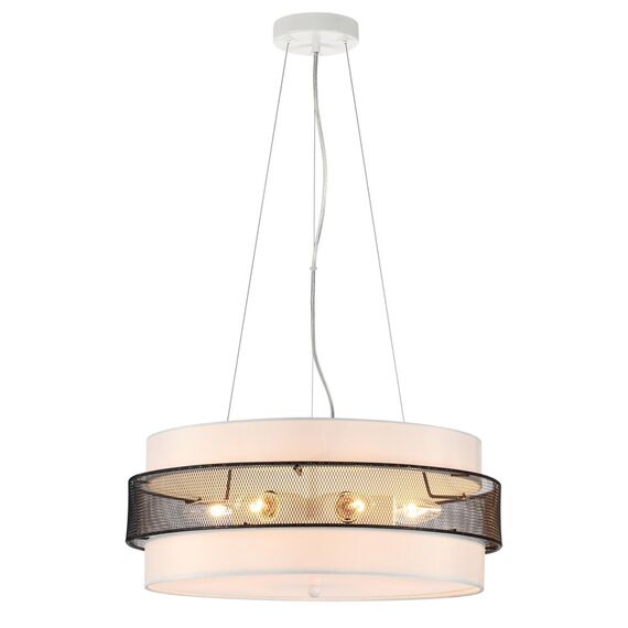 LUMION 8002/6C MODERNI LN25 159 белый, черный металл/металл, текстиль Потолочный светильник Е27 6*60W 220V ANIMAISA, изображение 4