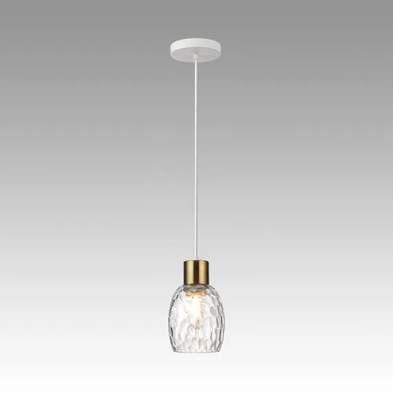 LUMION 6583/1A MODERNI LN25 140 белый, золотой/прозрачный/металл/стекло Подвес E27 1*40W 220V ICE, изображение 3