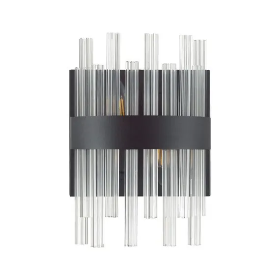 LUMION 5272/2W MODERNI LN23 151 черный Бра E14 2*40W 220V MITSUKO