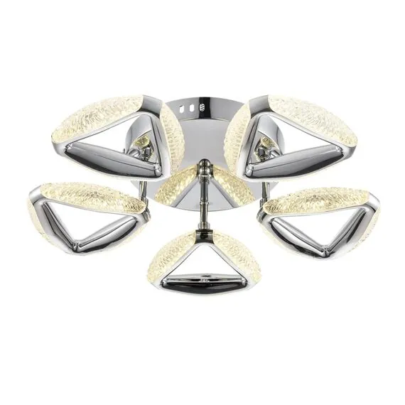 LUMION 8239/5CL LEDIO LN25 000 хром, металл/пластик Люстра потолочная с ПДУ LED 65W 3000-6000K 220V RUANA, изображение 8