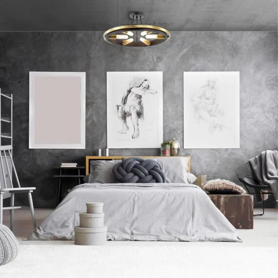 LUMION 4401/6C LOFTI LN19 224 золотой, черный Люстра потолочная E27 6*60W 220V MAEVE, изображение 4