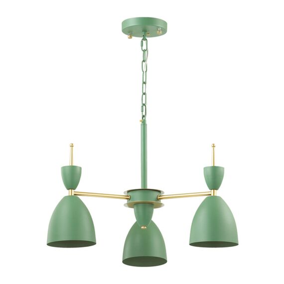 LUMION 3785/3 MODERNI LN19 274 зеленый, золото Люстра E27 3*60W 220V GEMMA