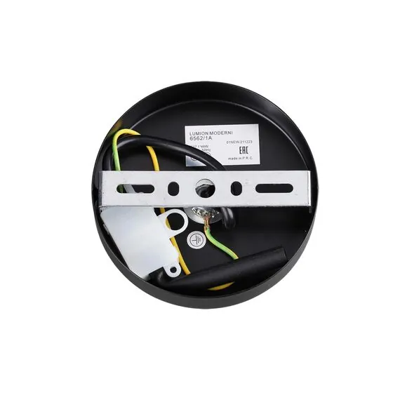 LUMION 6562/1A MODERNI LN25 140 черный, золотой/прозрачный/металл/стекло Подвес E27 1*40W 220V ICE, изображение 5