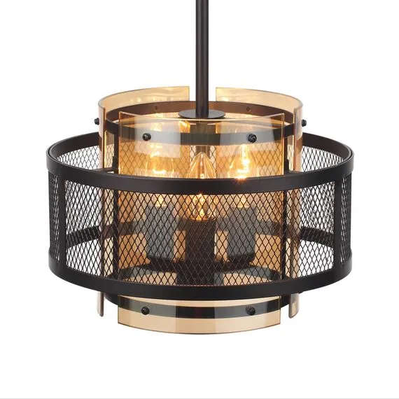 LUMION 8007/3 MODERNI LN25 251 черный/черный, золотой металл/металл, стекло Подвесной светильник Е14 3*40W 220V Zarina, изображение 3