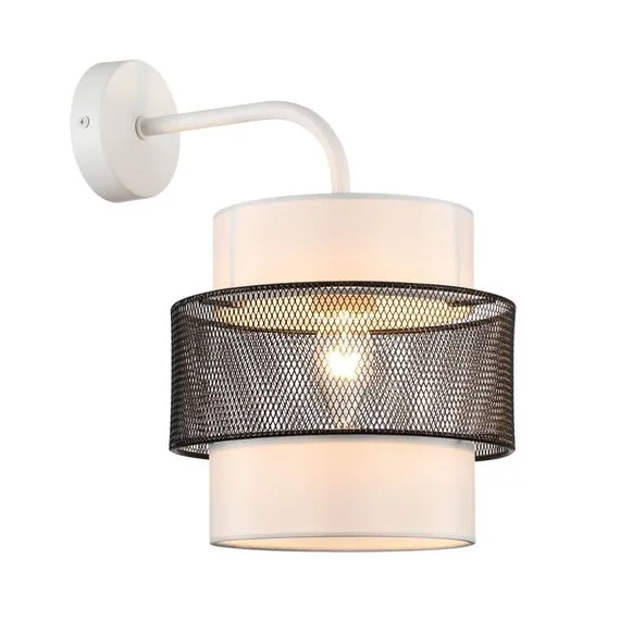 LUMION 8002/1W MODERNI LN25 159 белый, черный металл/металл, текстиль Бра Е27 60W 220V ANIMAISA, изображение 4