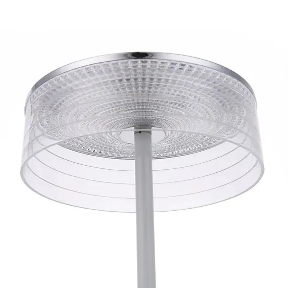 LUMION 8252/1TL LEDIO LN25 393 серебро/белый/прозрачный, металл/акрил Настольная лампа LED 7W 400К 220V SATIANA, изображение 4