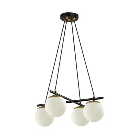 LUMION 5212/4 MODERNI LN22 109 черный, золотой Люстра E27 4*60W 220V RANDI