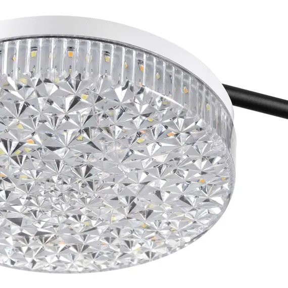 LUMION 8236/4CL LEDIO LN25 000 черный, металл/акрил Люстра потолочная с пультом ДУ LED 55W 3000-6000К 220V DIDANA, изображение 4