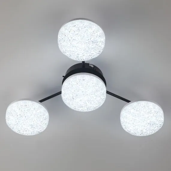 LUMION 8236/4CL LEDIO LN25 000 черный, металл/акрил Люстра потолочная с пультом ДУ LED 55W 3000-6000К 220V DIDANA, изображение 11