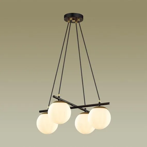 LUMION 5212/4 MODERNI LN22 109 черный, золотой Люстра E27 4*60W 220V RANDI, изображение 3