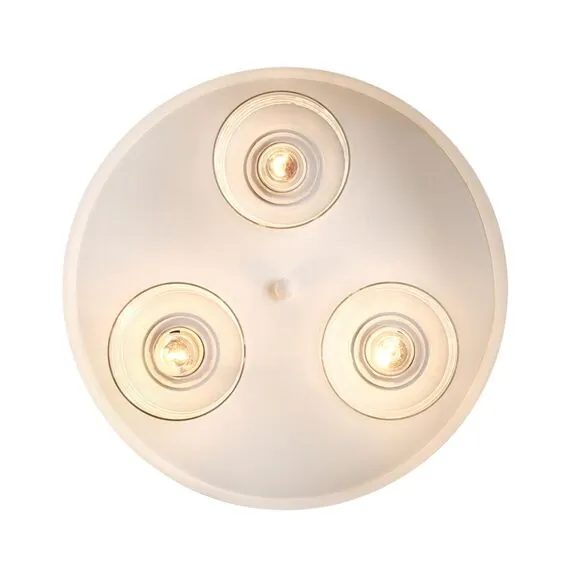 LUMION 6599/3C MODERNI LN25 156 белый/белый, бежевый металл, эко кожа/металл, стекло Подвесной светильник Е27 3*60W 220V BASALTO, изображение 3