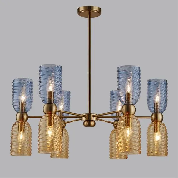 LUMION 6511/12C MODERNI LN23 173  латунь Люстра потолочная E14 12*40W 220V MONROE, изображение 3