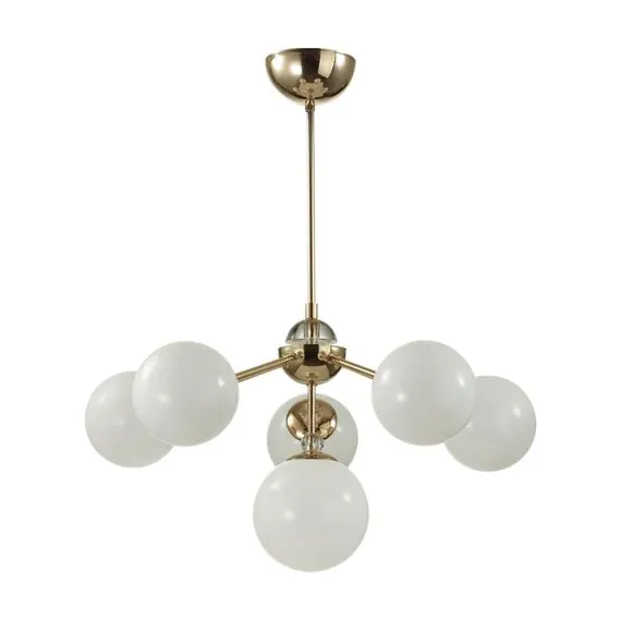 LUMION 6536/6C MODERNI LN23 112 золотой Люстра потолочная E27 6*40W 220V MARSHA