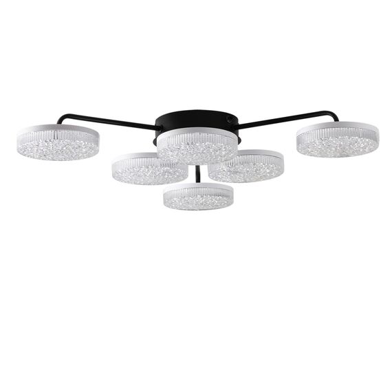 LUMION 8236/6CL LEDIO LN25 000 черный, металл/акрил Люстра потолочная с пультом ДУ LED 85W 3000-6000К 220V DIDANA, изображение 8