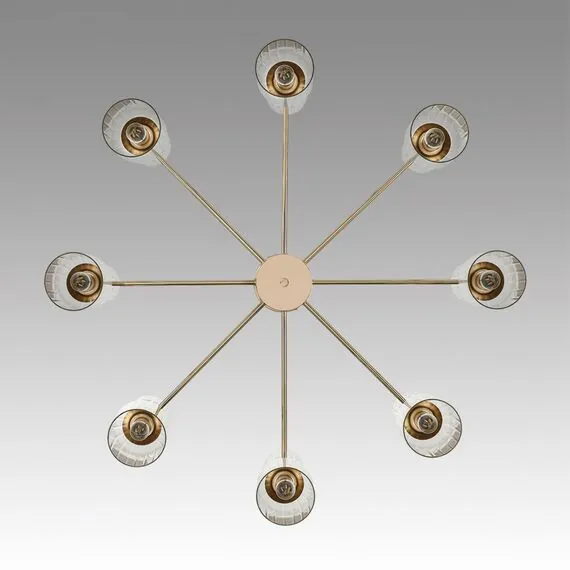 LUMION 6586/16 MODERNI LN25 89 золото/прозрачный, металл/стекло Люстра подвесная E14 16*40W 220V KASSIA, изображение 3