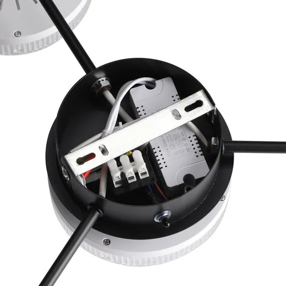LUMION 8236/4CL LEDIO LN25 000 черный, металл/акрил Люстра потолочная с пультом ДУ LED 55W 3000-6000К 220V DIDANA, изображение 9
