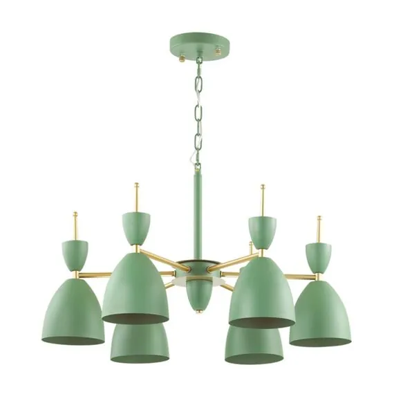 LUMION 3785/6 MODERNI LN19 274 зеленый, золото Люстра E27 6*60W 220V GEMMA