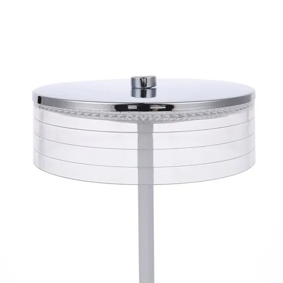LUMION 8252/1TL LEDIO LN25 393 серебро/белый/прозрачный, металл/акрил Настольная лампа LED 7W 400К 220V SATIANA, изображение 6