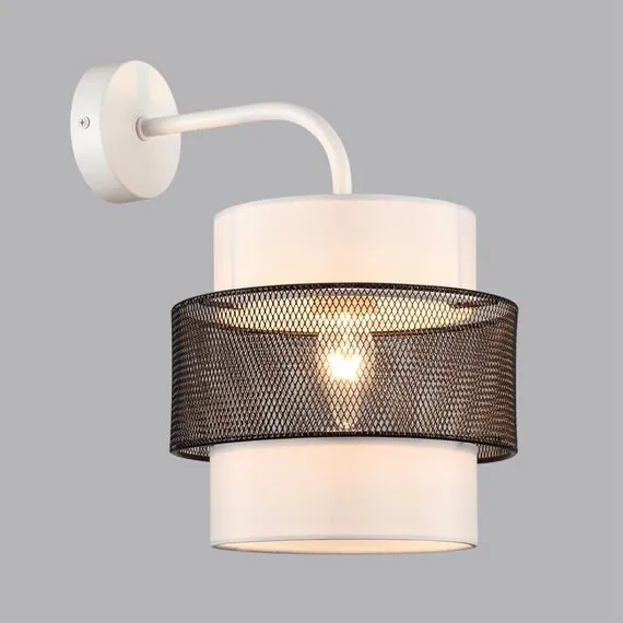 LUMION 8002/1W MODERNI LN25 159 белый, черный металл/металл, текстиль Бра Е27 60W 220V ANIMAISA, изображение 3