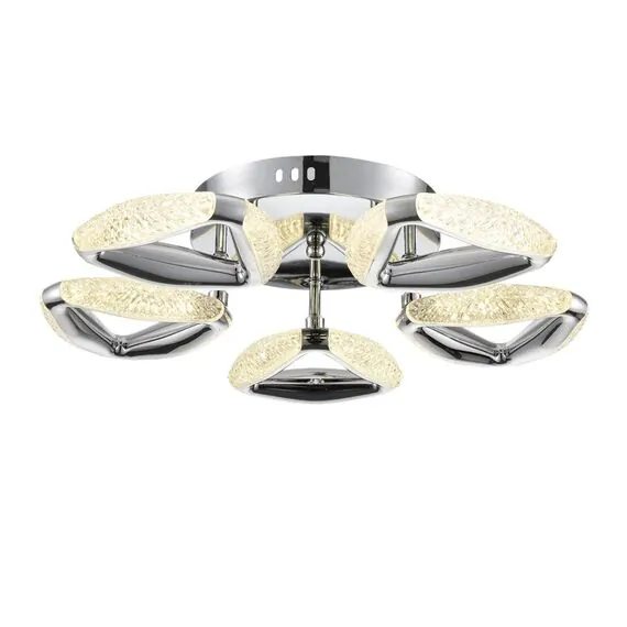 LUMION 8239/5CL LEDIO LN25 000 хром, металл/пластик Люстра потолочная с ПДУ LED 65W 3000-6000K 220V RUANA, изображение 7