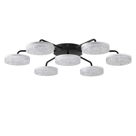 LUMION 8236/7CL LEDIO LN25 000 черный, металл/акрил Люстра потолочная с пультом ДУ LED 90W 3000-6000К 220V DIDANA, изображение 8