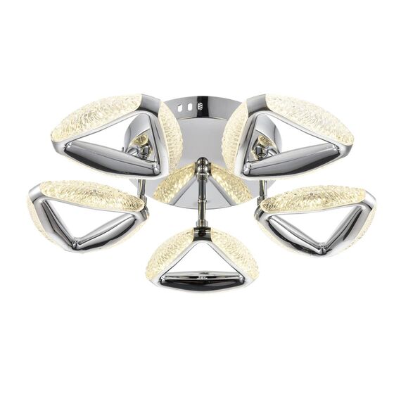 LUMION 8239/5CL LEDIO LN25 000 хром, металл/пластик Люстра потолочная с ПДУ LED 65W 3000-6000K 220V RUANA, изображение 8