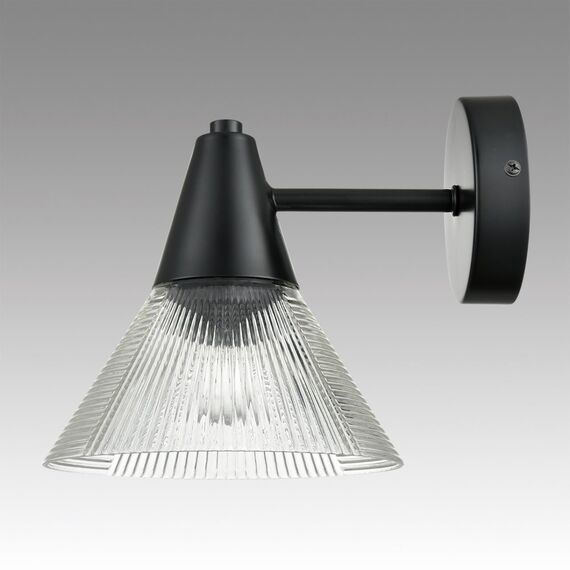 LUMION 6595/1W MODERNI LN25 183 черный/прозрачный, металл/стекло Бра E27 1*60W 220V CORNE, изображение 6