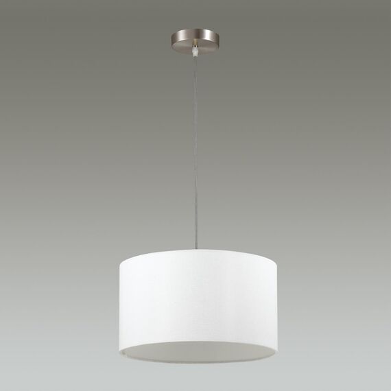 LUMION 3745/2 MODERNI LN19 126 никель/белый, металл/текстиль Подвес E27 2*60W 220V NIKKI, изображение 3