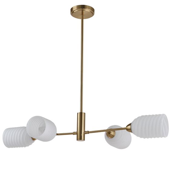 LUMION 6512/4C MODERNI LN23 115 латунь Люстра потолочная E14 4*40W 220V MONROE