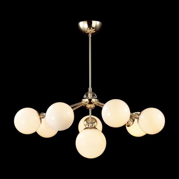 LUMION 6536/8C MODERNI LN23 112 золотой Люстра потолочная E27 8*40W 220V MARSHA, изображение 3