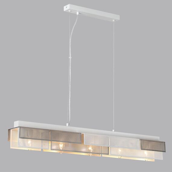 LUMION 8006/5A MODERNI LN25 164 белый/никель, белый металл/металл Подвесной светильник Е14 5*40W 220V DANA, изображение 4