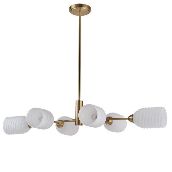 LUMION 6512/6C MODERNI LN23 115 латунь Люстра потолочная E14 6*40W 220V MONROE